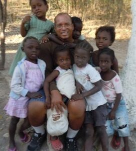 Mark Bell with Children's Home Kids